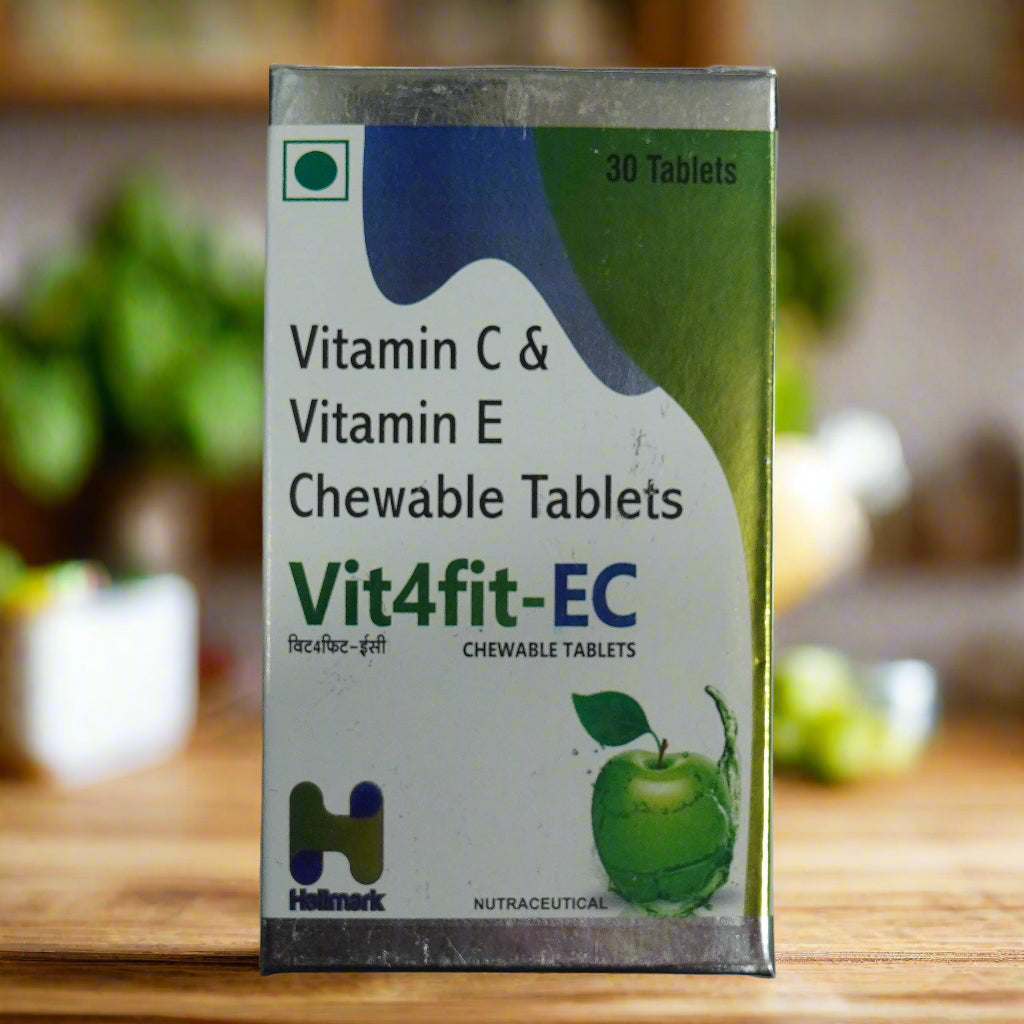 Vit4fit-EC Chewable Tablets – Vitamin C & E for Daily Immunity