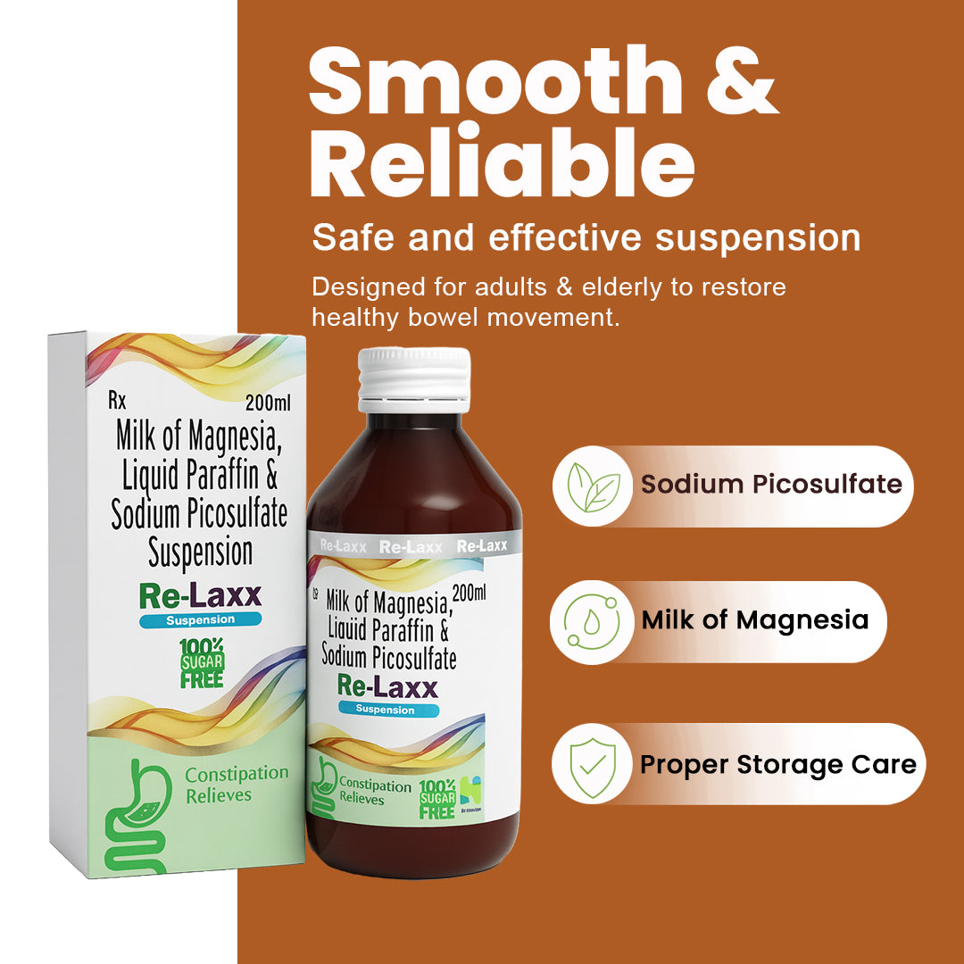Re-Laxx-Milk of Magnesia, Liquid Paraffin & Sodium Picosulfate Suspension