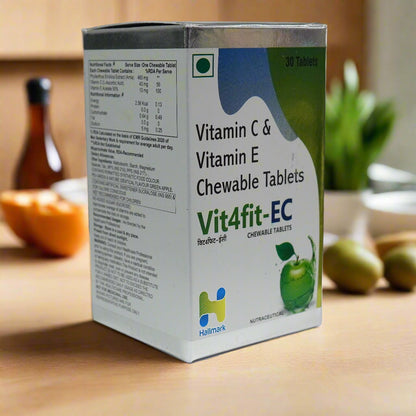 Vit4fit-EC Chewable Tablets – Vitamin C & E for Daily Immunity