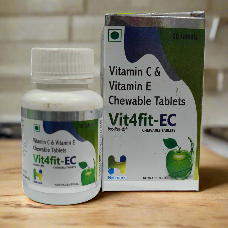 Vit4fit-EC Chewable Tablets – Vitamin C & E for Daily Immunity