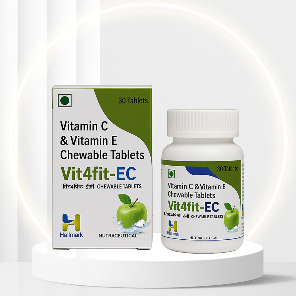 Vit4fit-EC Chewable Tablets – Vitamin C & E for Daily Immunity