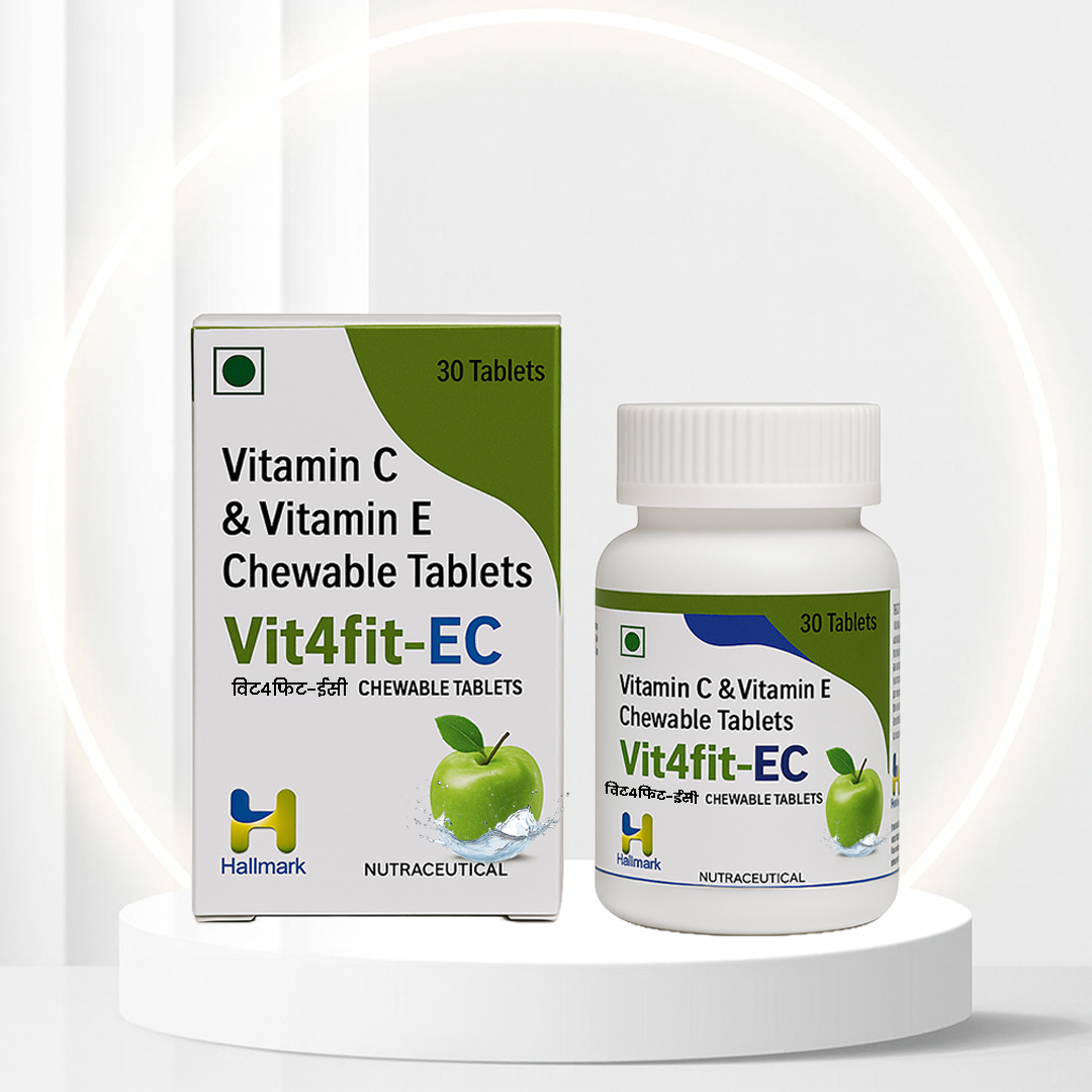 Vit4fit-EC Chewable Tablets – Vitamin C & E for Daily Immunity